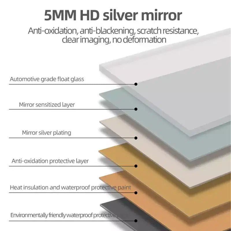 Miroir de courtoisie mural de 40 x 30 pouces pour salle de bain, anti-buée, étanche
