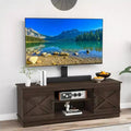 Farmhouse TV Stand with Mount for 70 inch TV Entertainment Center, Media Console with Height Adjustable Mount for Living Room