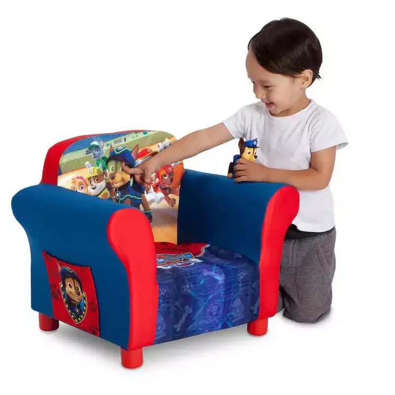 Fauteuil rembourré pour enfants, personnage de dessin animé