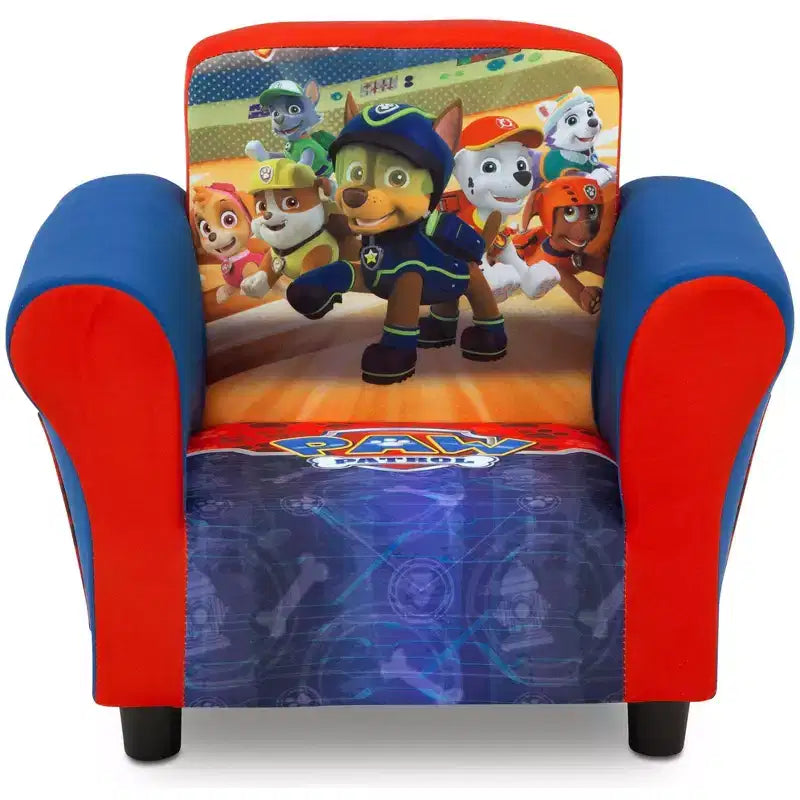 Fauteuil rembourré pour enfants, personnage de dessin animé
