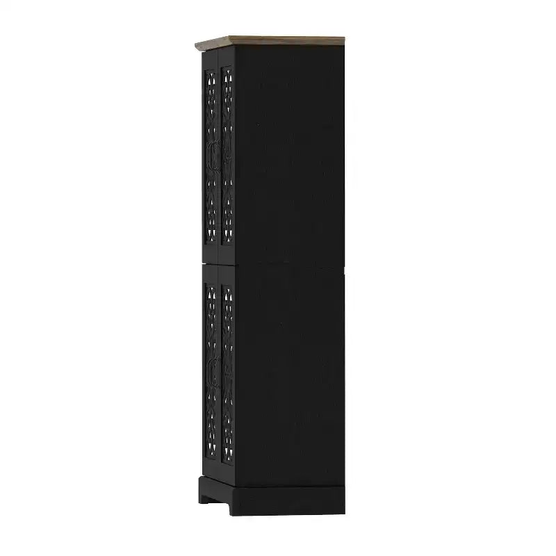 Garde-manger 4 portes avec étagères réglables, 80 L x 40 P x 162 H cm