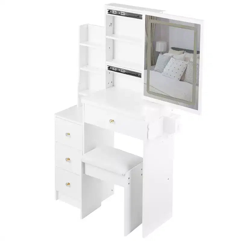 Garde-manger 4 portes avec étagères réglables, 80 L x 40 P x 162 H cm