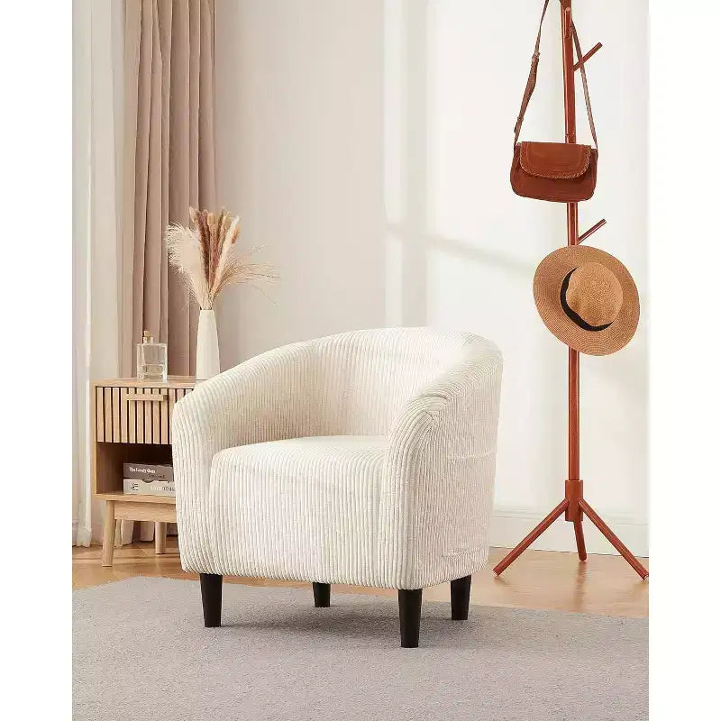 Fauteuil d'appoint en velours, fauteuil club confortable avec accoudoirs, fauteuil crapaud rembourré et moelleux pour salon, chambre, bureau, salle d'attente