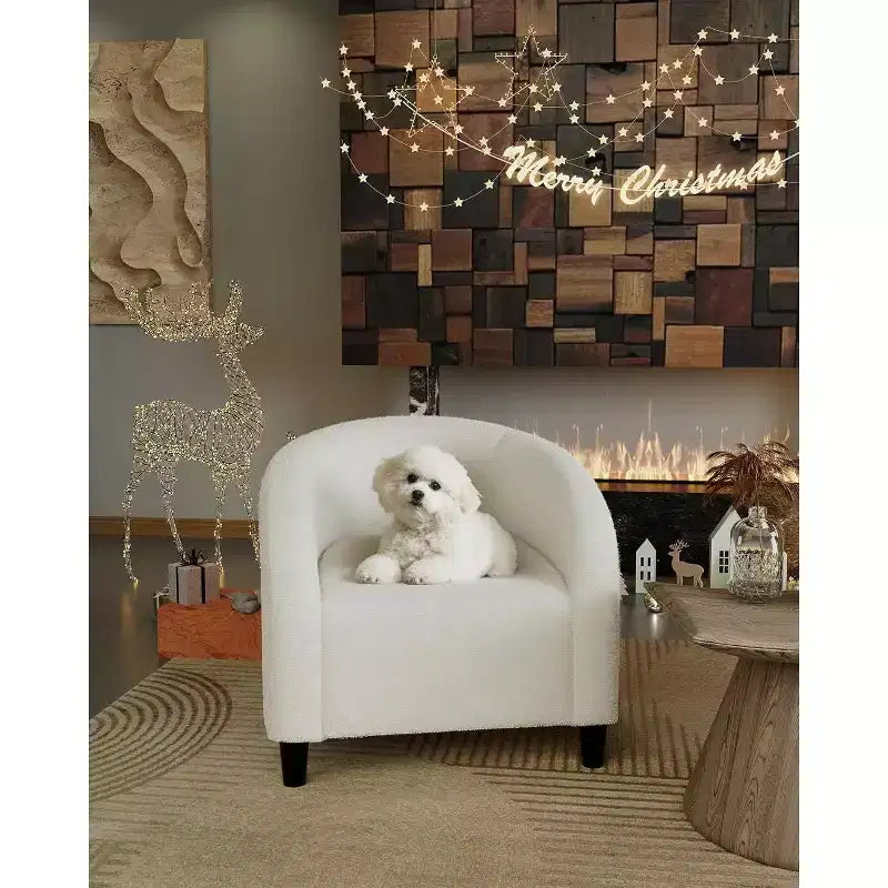 Fauteuil d'appoint en velours, fauteuil club confortable avec accoudoirs, fauteuil crapaud rembourré et moelleux pour salon, chambre, bureau, salle d'attente