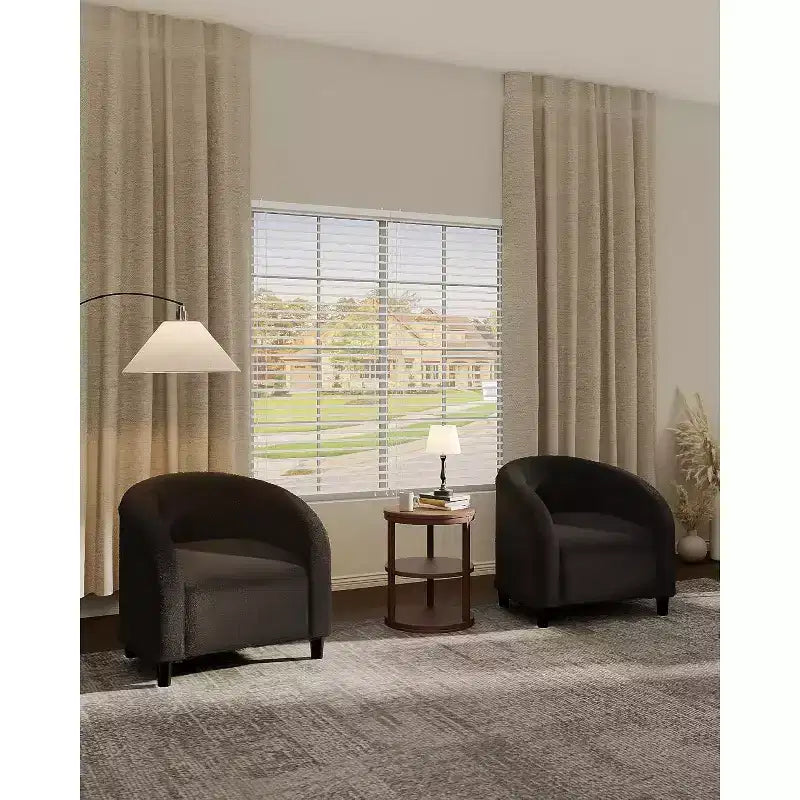 Fauteuil d'appoint en velours, fauteuil club confortable avec accoudoirs, fauteuil crapaud rembourré et moelleux pour salon, chambre, bureau, salle d'attente