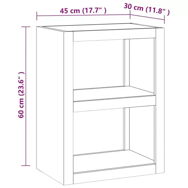 Table d'appoint 45x30x60 cm Bois massif Teck