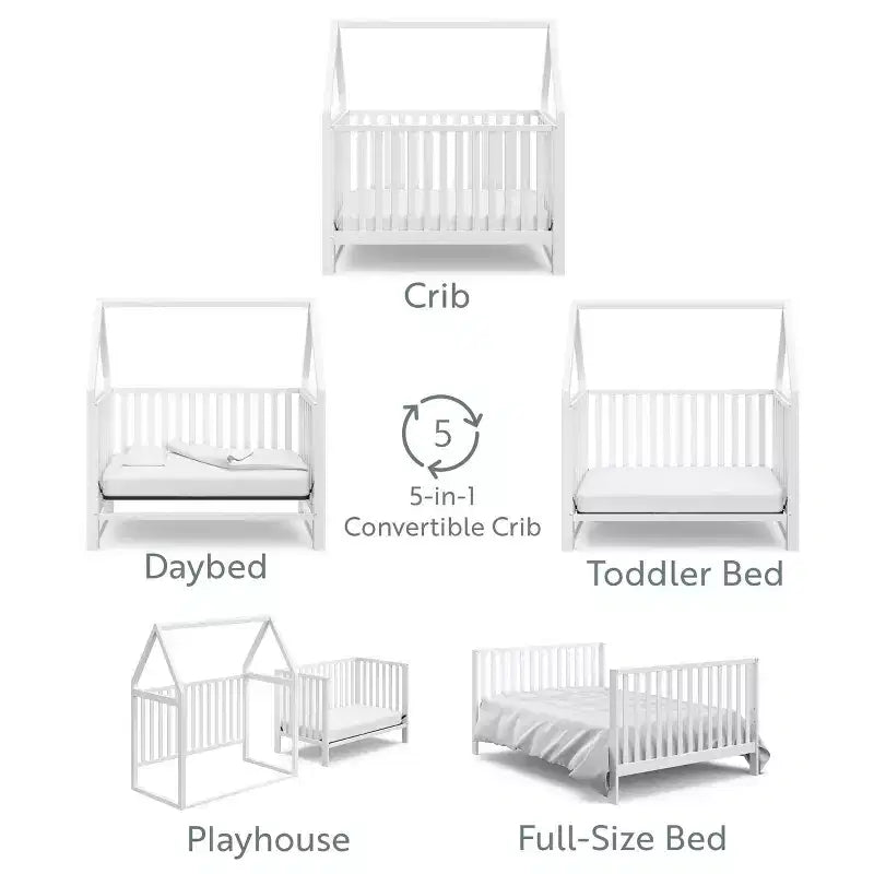 Lit de bébé convertible 6-en-1