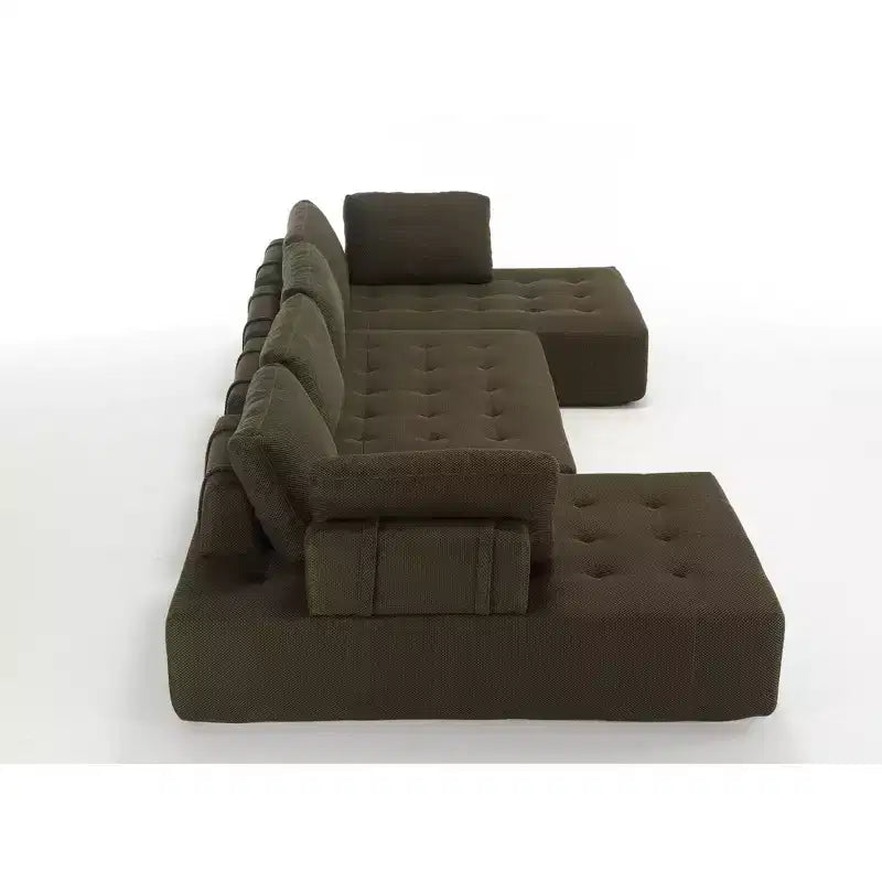 Canapé modulable en U de 138,5 po, 6 places, en maille de transition