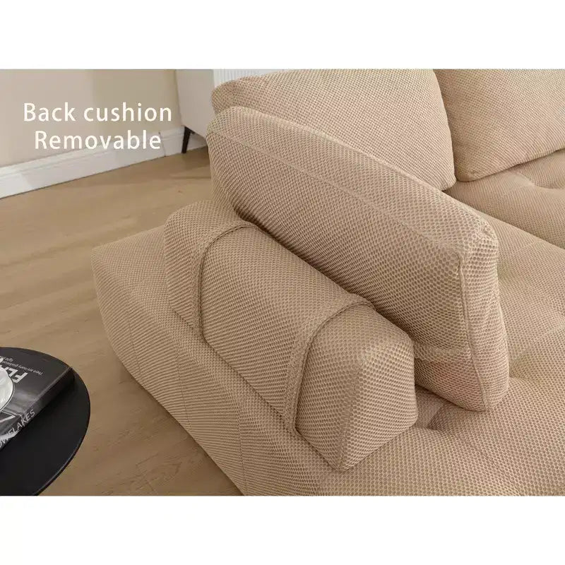 Canapé modulable en U de 138,5 po, 6 places, en maille de transition