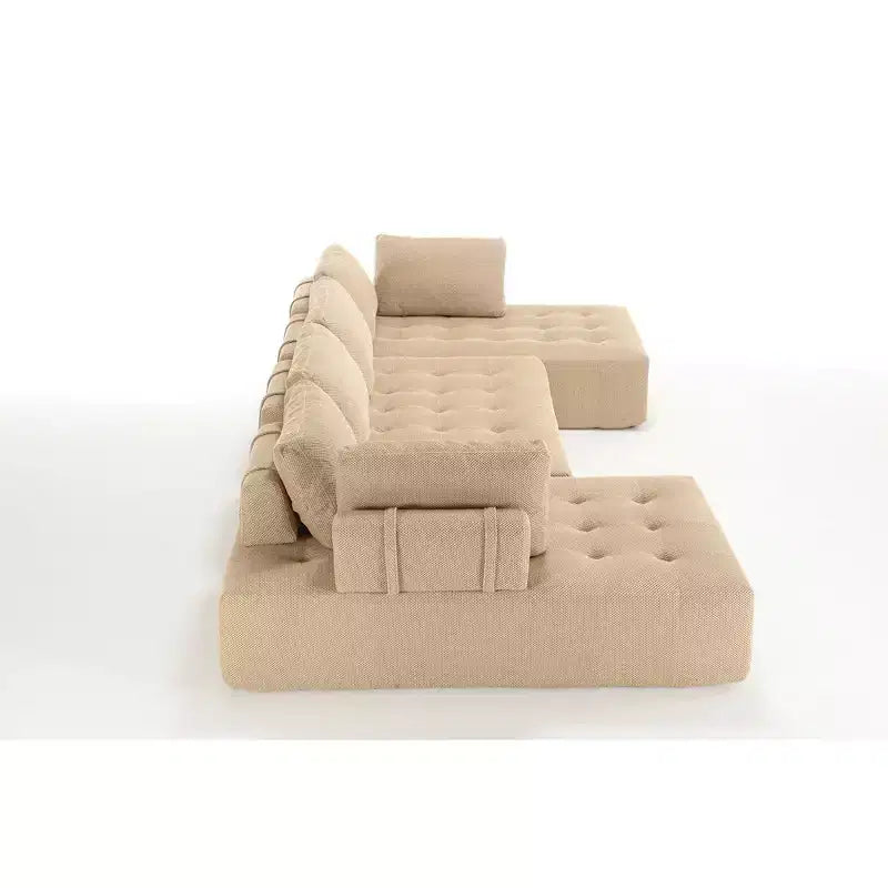 Canapé modulable en U de 138,5 po, 6 places, en maille de transition