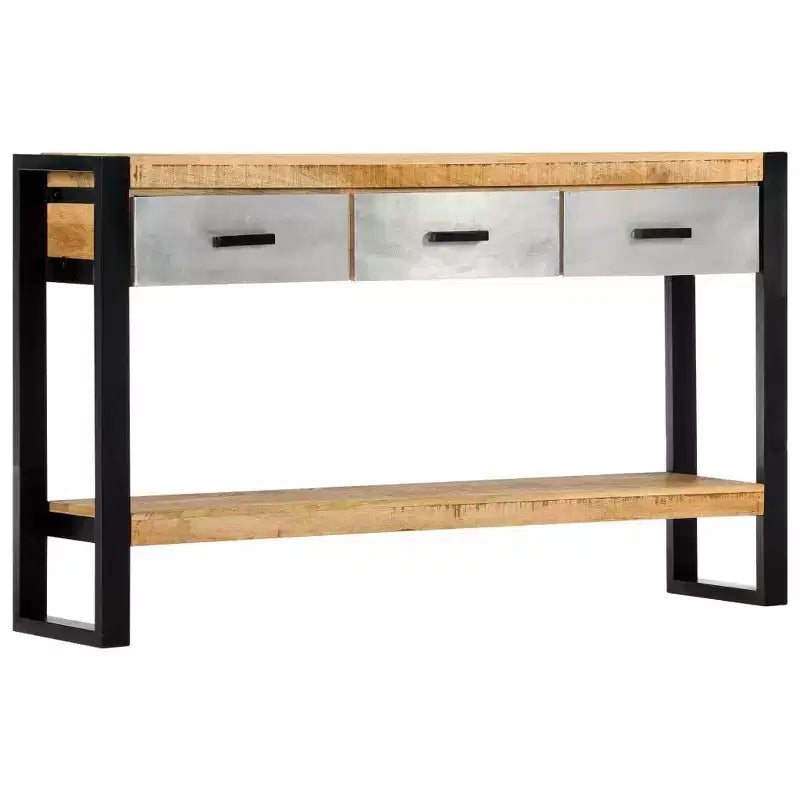 Console 130x30x76 cm Bois de Manguier Massif