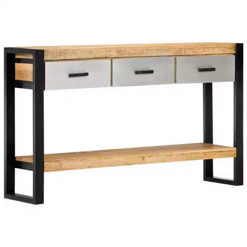Console 130x30x76 cm Bois de Manguier Massif