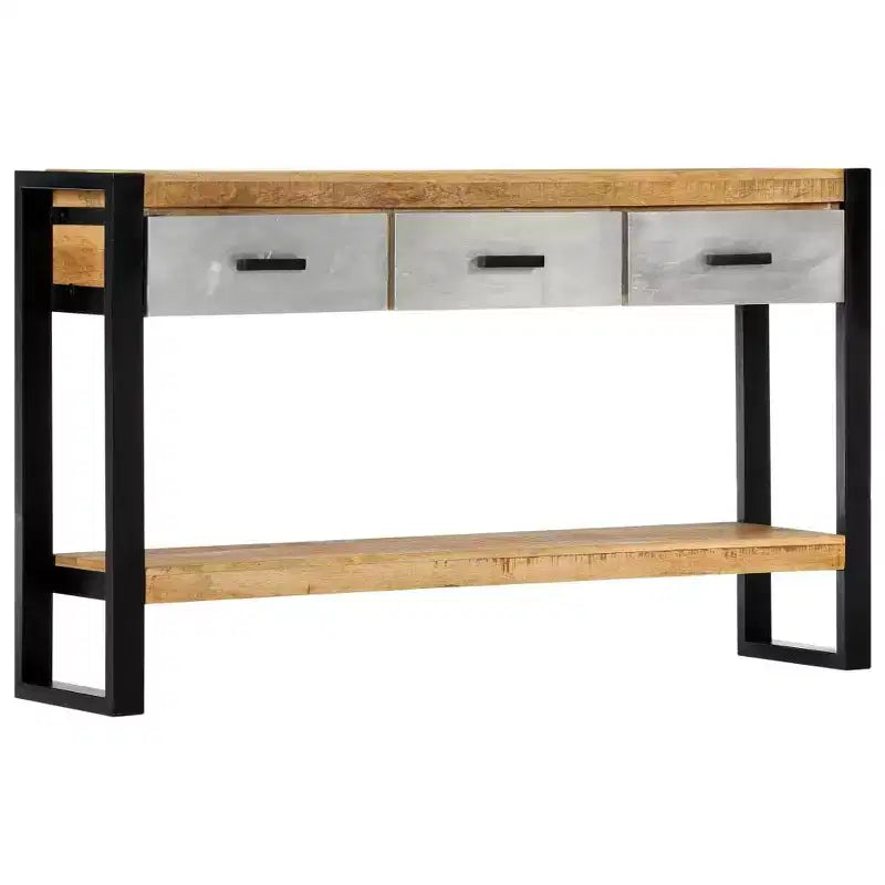 Console 130x30x76 cm Bois de Manguier Massif